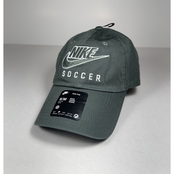 Nike Other - NIKE Club Unstructured Soccer Futura Swoosh Cap Hat Green Men's S/M *NEW* C11350